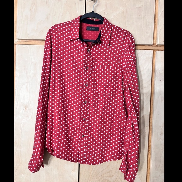 AMIRI Polka Dot Red Shirt - Picture 2 of 8